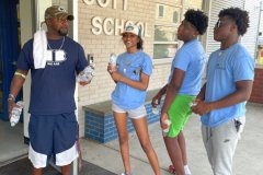 Ice cold drinks for the youth who have been working hard.